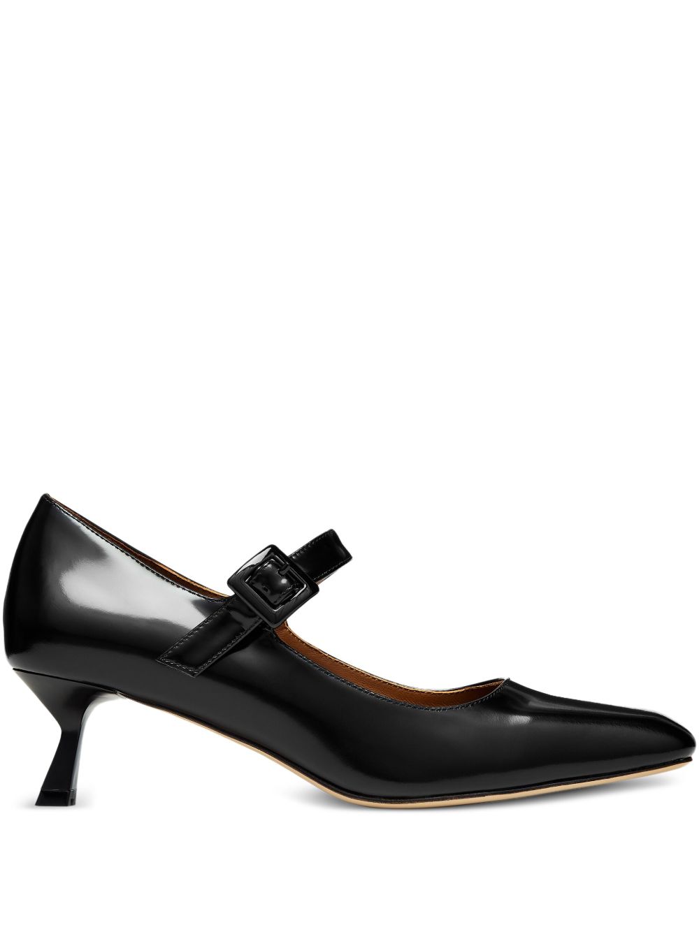 SHUSHU/TONG square-toe mid-heel pumps - Black
