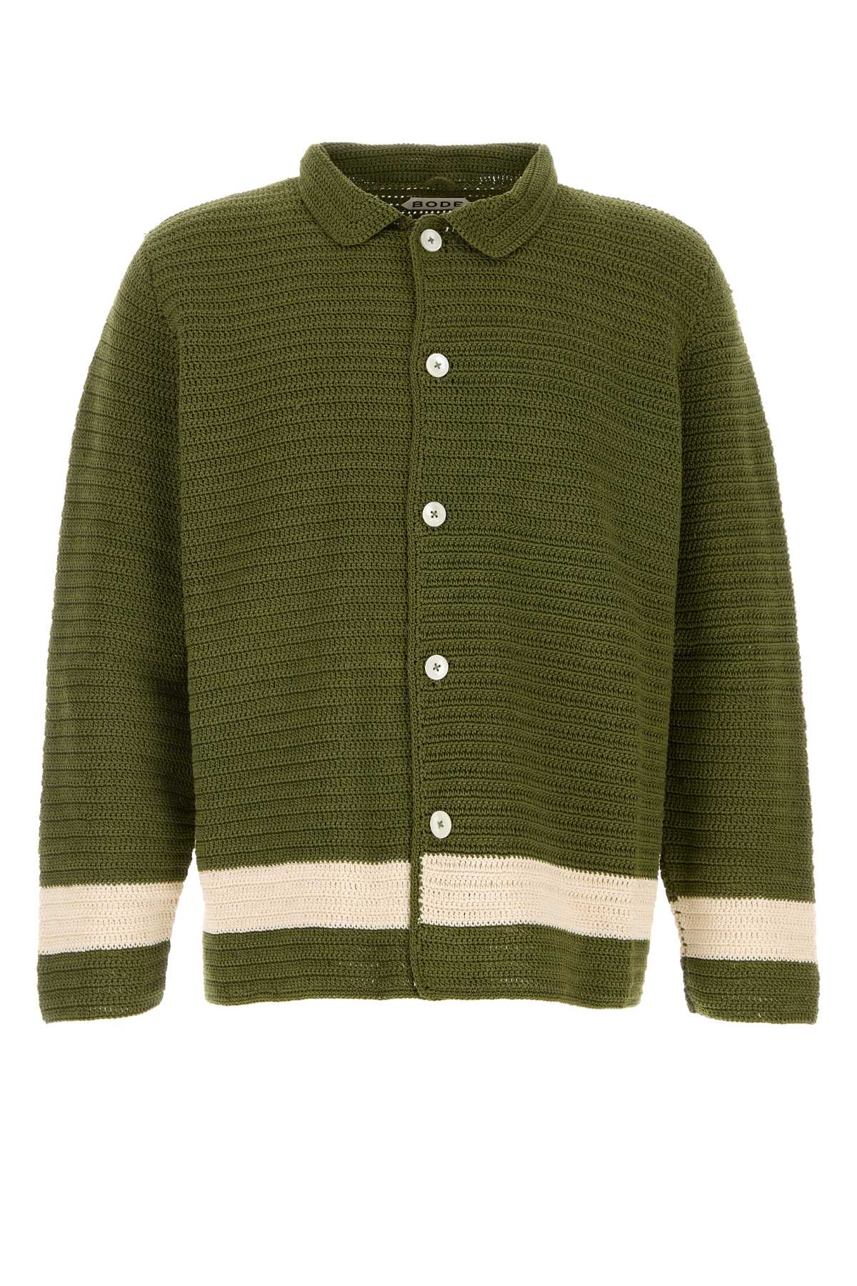 Marsh Shirt Green Cotton Shirt, Blouse - Men