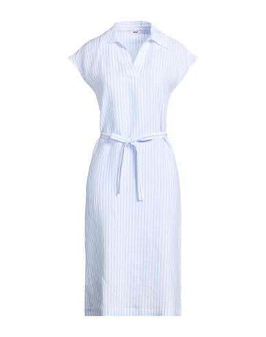 Woman Midi dress Sky blue Size 6 Linen