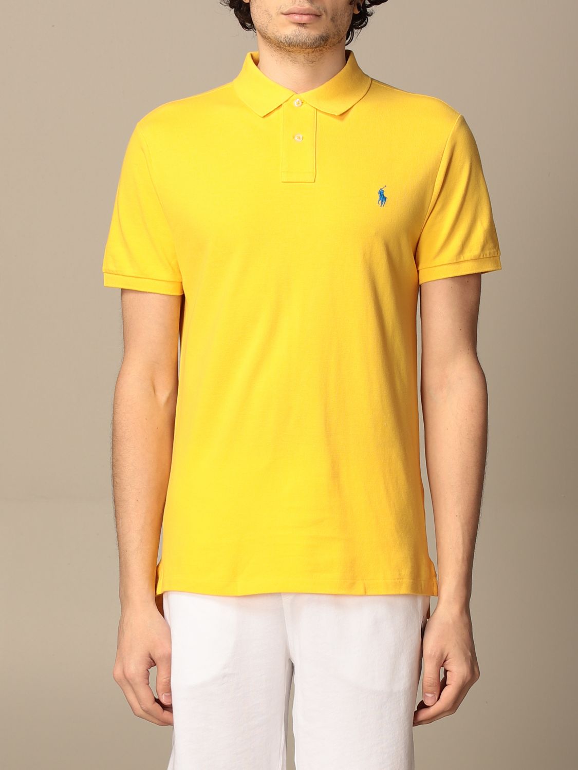 Cotton polo shirt with logo