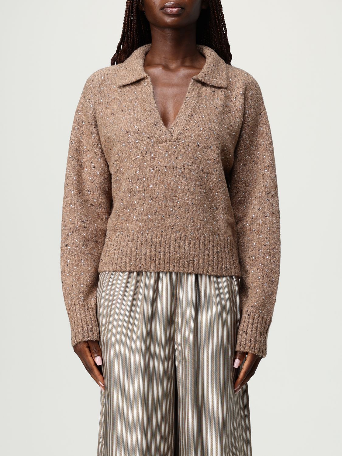 Sweater Woman color Camel