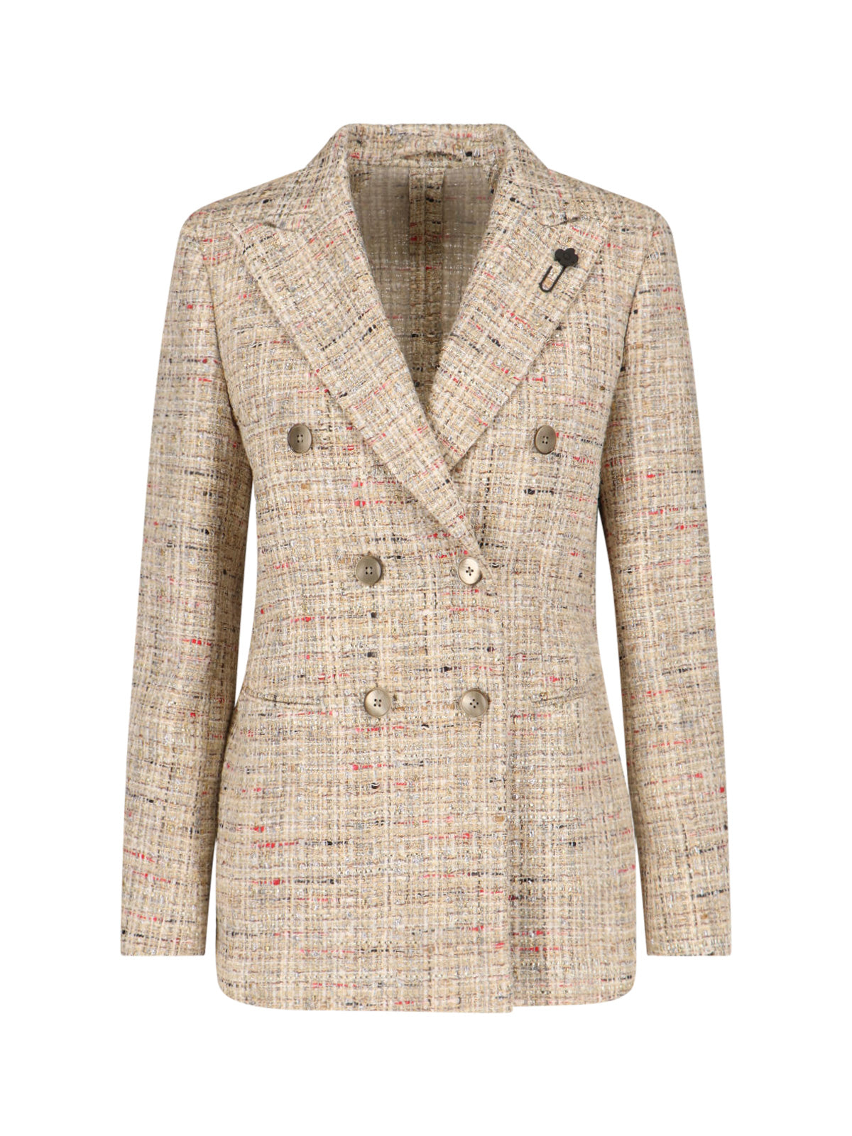 Women's Multimaterial Knit Jacket with Soft Structure