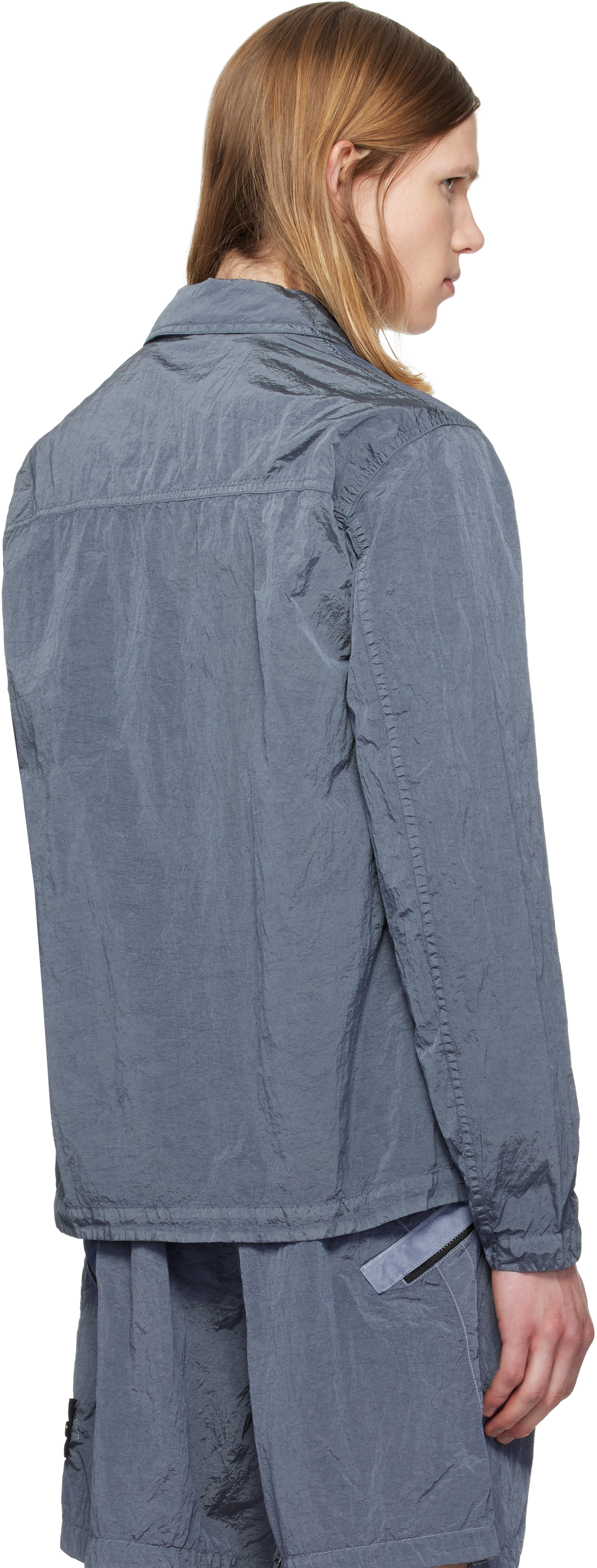 Blue 1200038 Nylon Metal ECONYL Overshirt