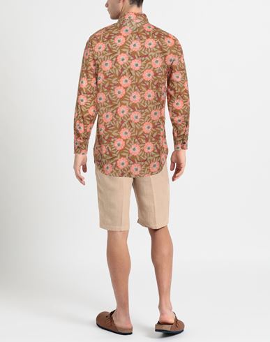 Man Shirt Camel Size 15 ¾ Cotton