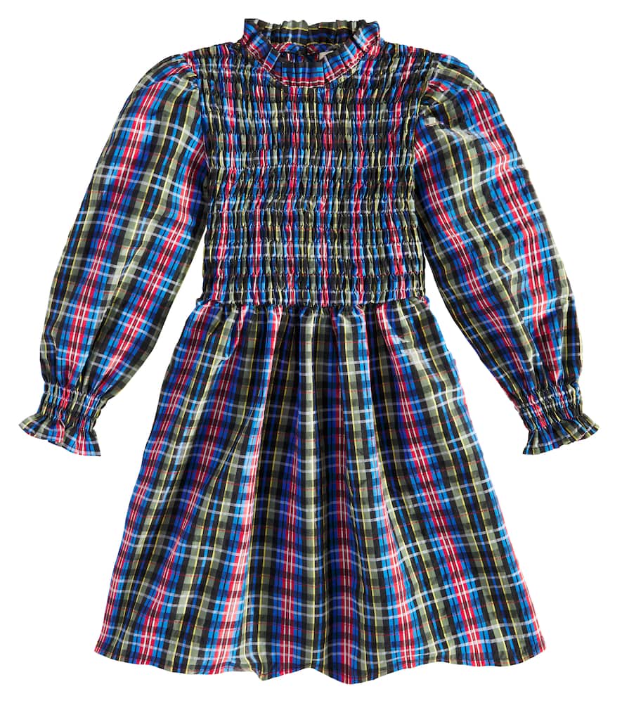The New Society Mars plaid gathered dress