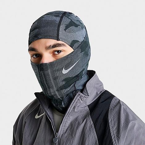 Pro Hyperwarm Printed Knit Balaclava Hood in Mono Camo