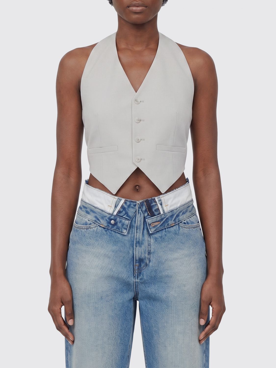 Waistcoat Woman color Grey