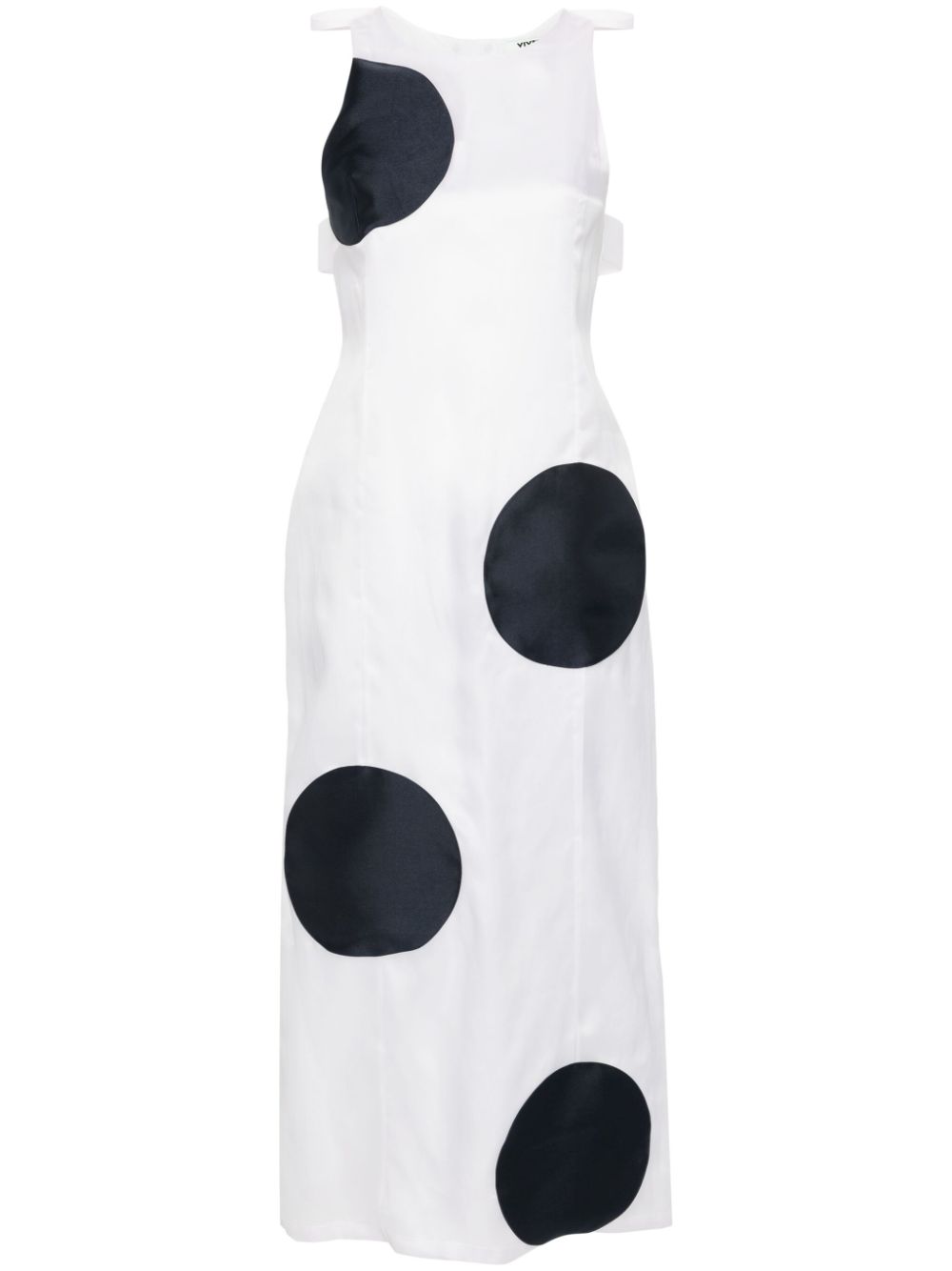 Mikado midi dress - White