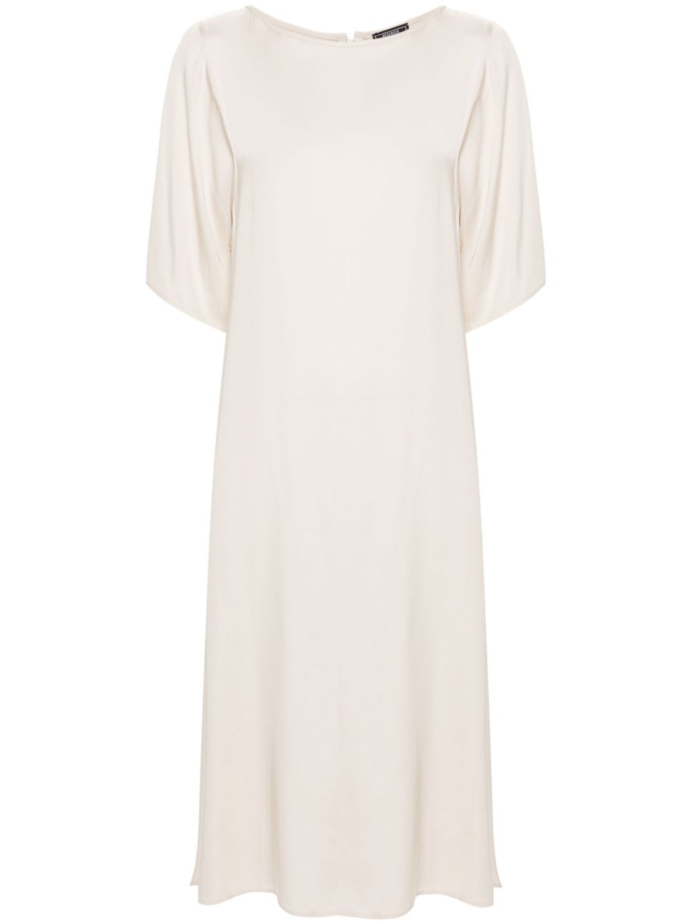 Satin midi dress - Neutrals