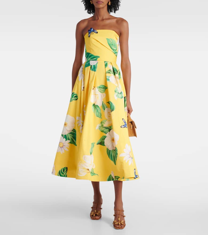 Lynn floral cotton midi dress