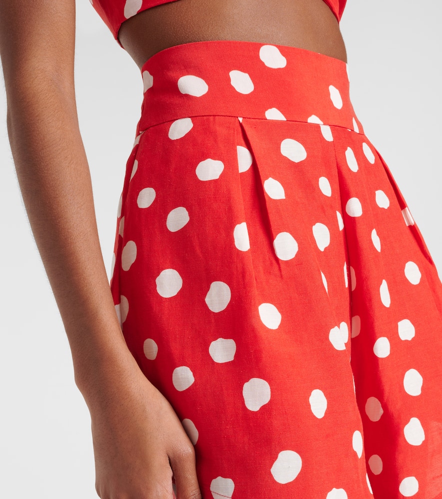 Adriana Degreas High-rise wide-leg shorts