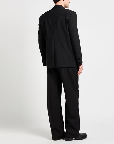 Man Blazer Black Size 38 Polyester, Virgin Wool, Elastane