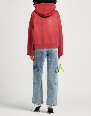 Woman Sweatshirt Brick Size XS Cotton