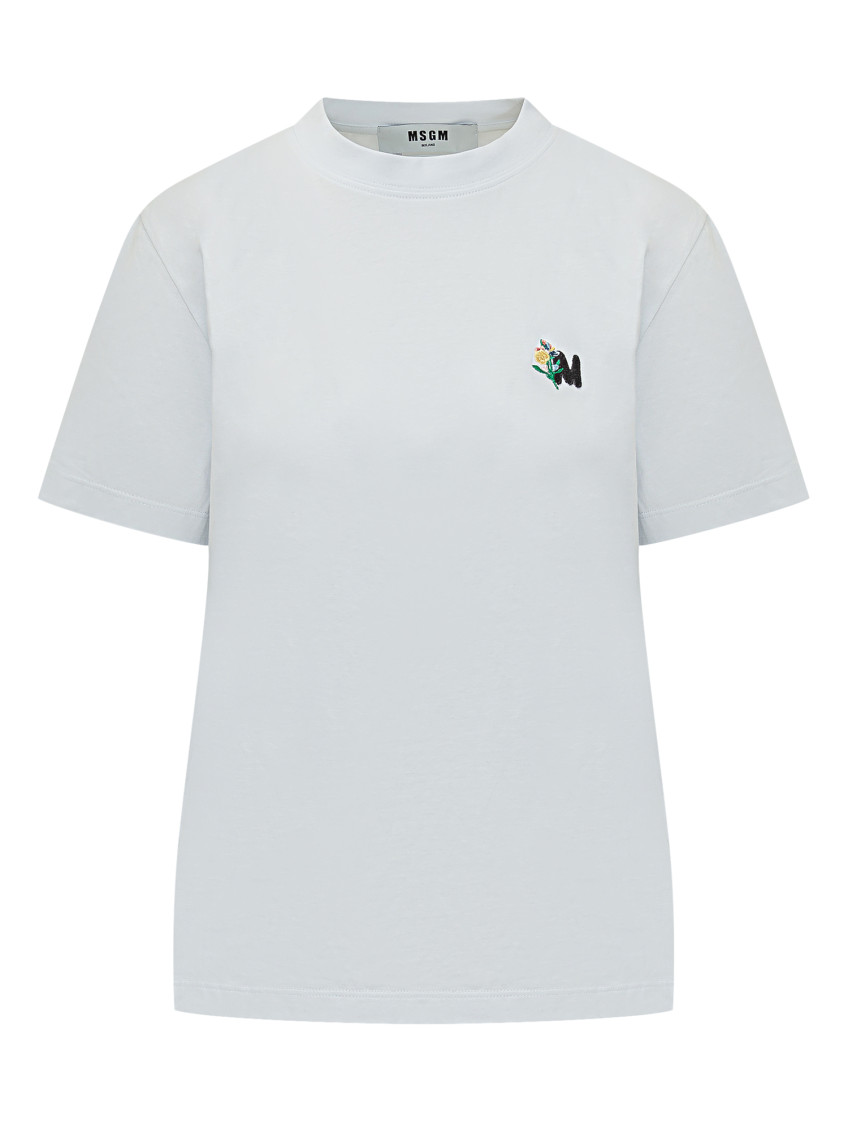 White Logo Crew Neck T-Shirt