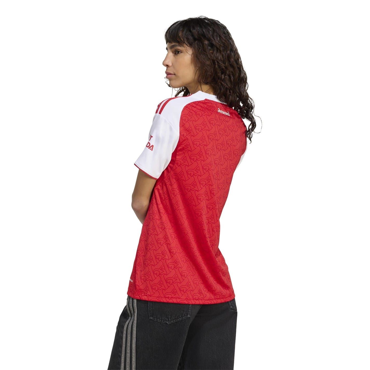 Adidas Womens Arsenal Home Shirt 2025 2026 in Red/White