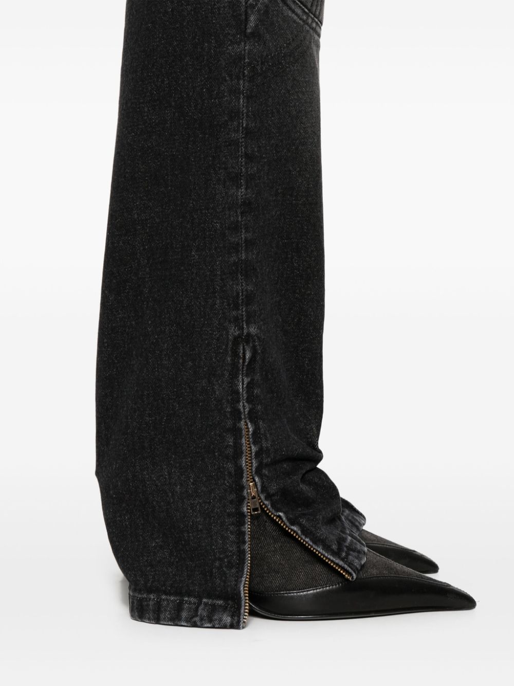 Lacing Knee Bonded Jeans