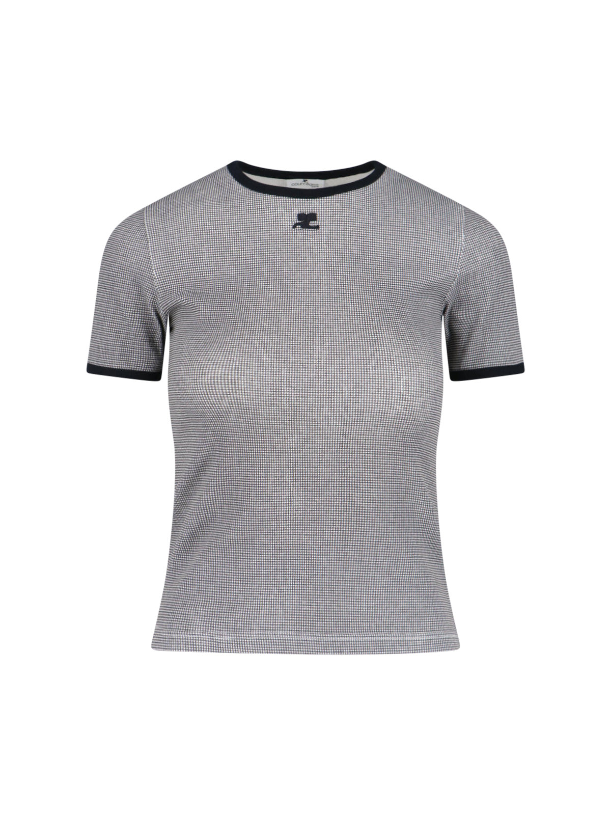 Courrèges 100% Cotton Short-Sleeve T-Shirt