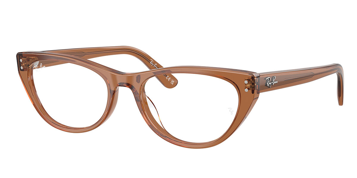 Ray-Ban RX5449D Asian Fit 8201 Women’s Eyeglasses Brown 54 - Blue Light Block Available