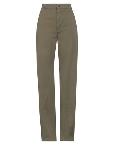 Woman Pants Military green Size 26 Cotton