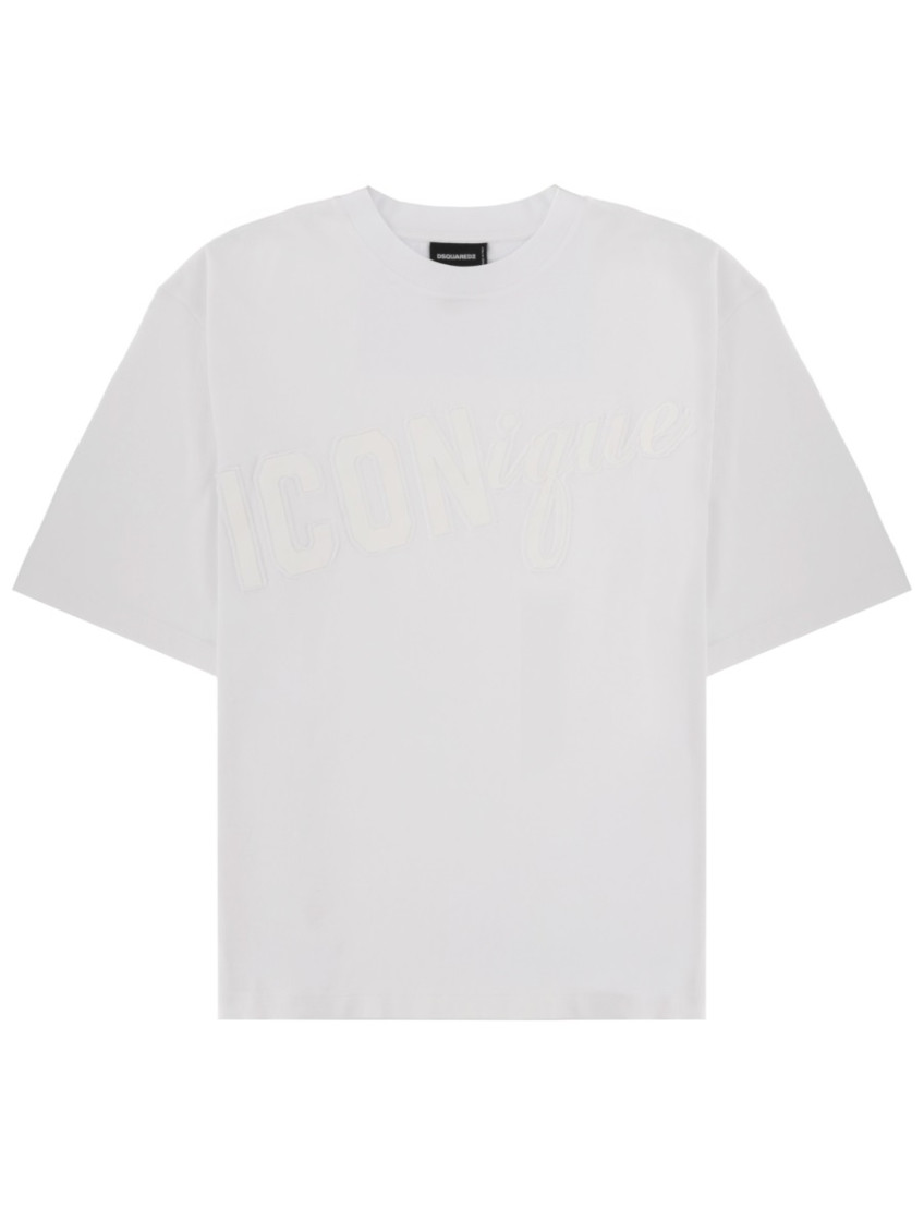 Dsquared2 - crew neck short sleeve cotton logo t-shirt