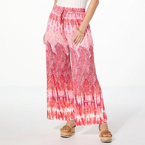Printed Pull-On Colada Pant - Pink