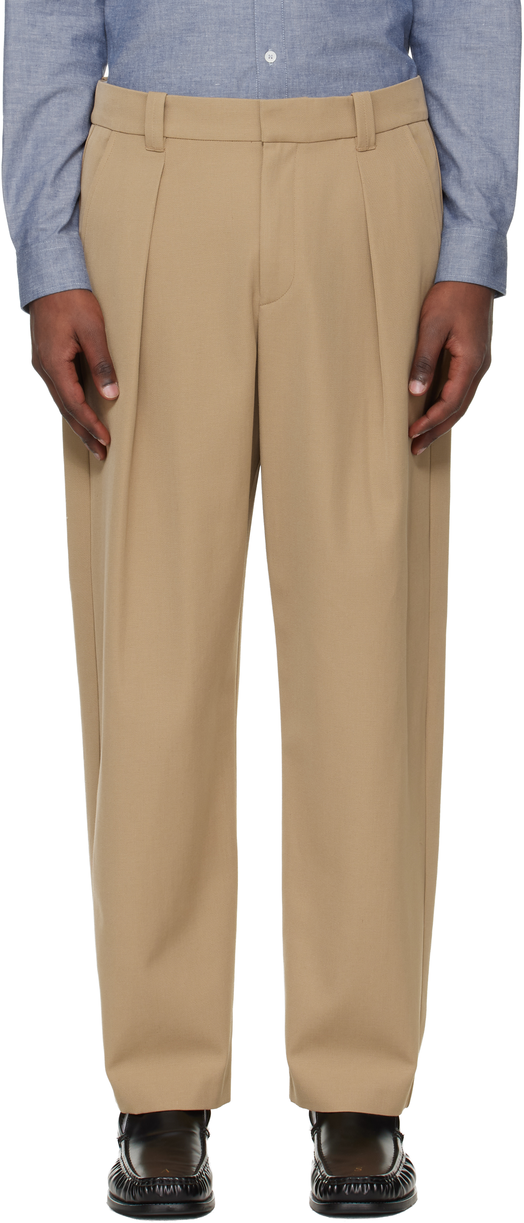 Beige Renato Trousers