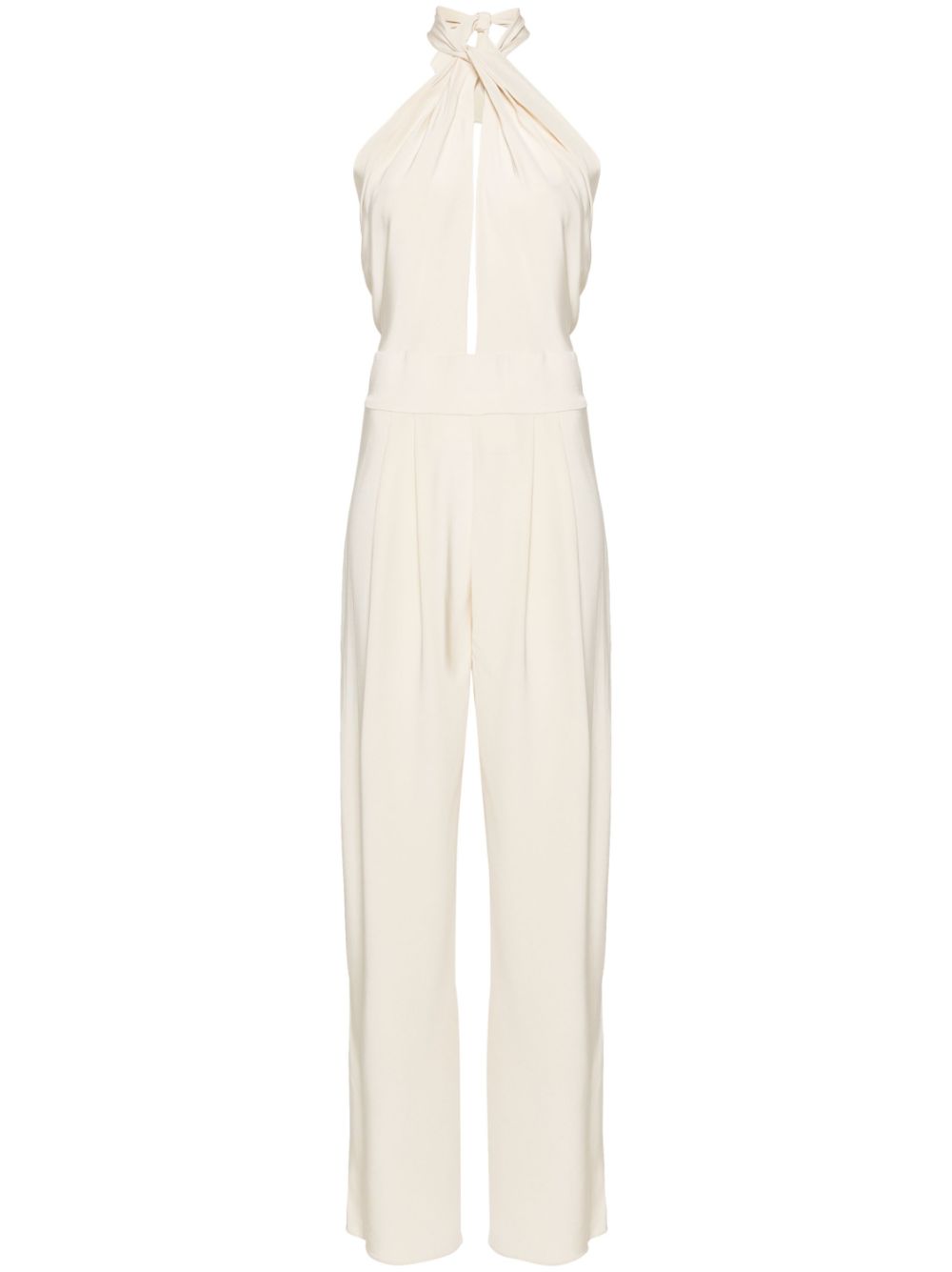 Mark Of Honor silk jumpsuit - Neutrals