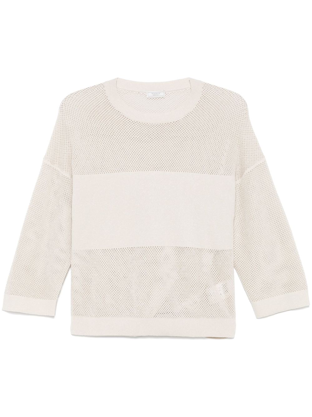 Lurex-knit sweater - Neutrals