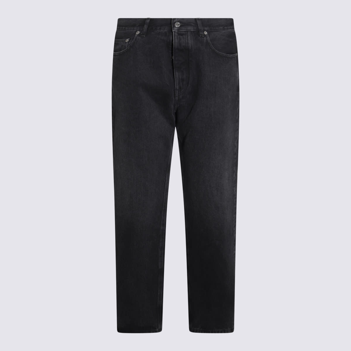 Black Cotton Denim Jeans