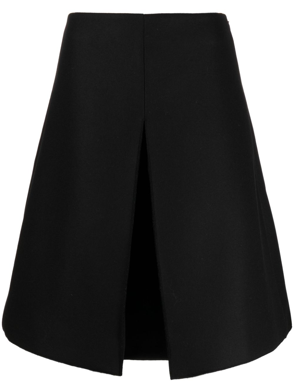 Boris virgi wool blend skirt - Black