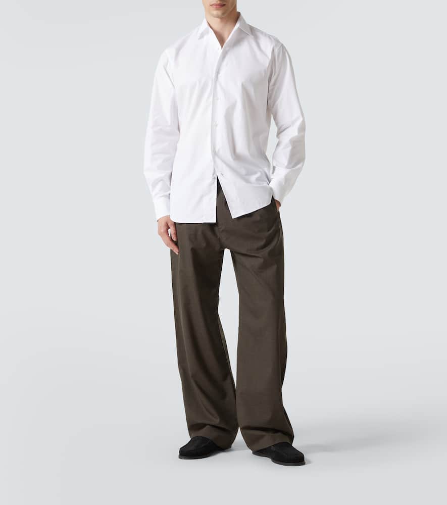 Cotton poplin shirt