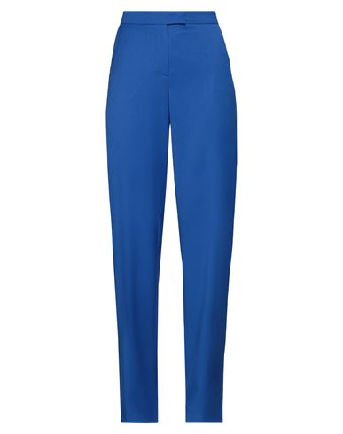 Woman Pants Bright blue Size 6 Polyester, Viscose, Elastane