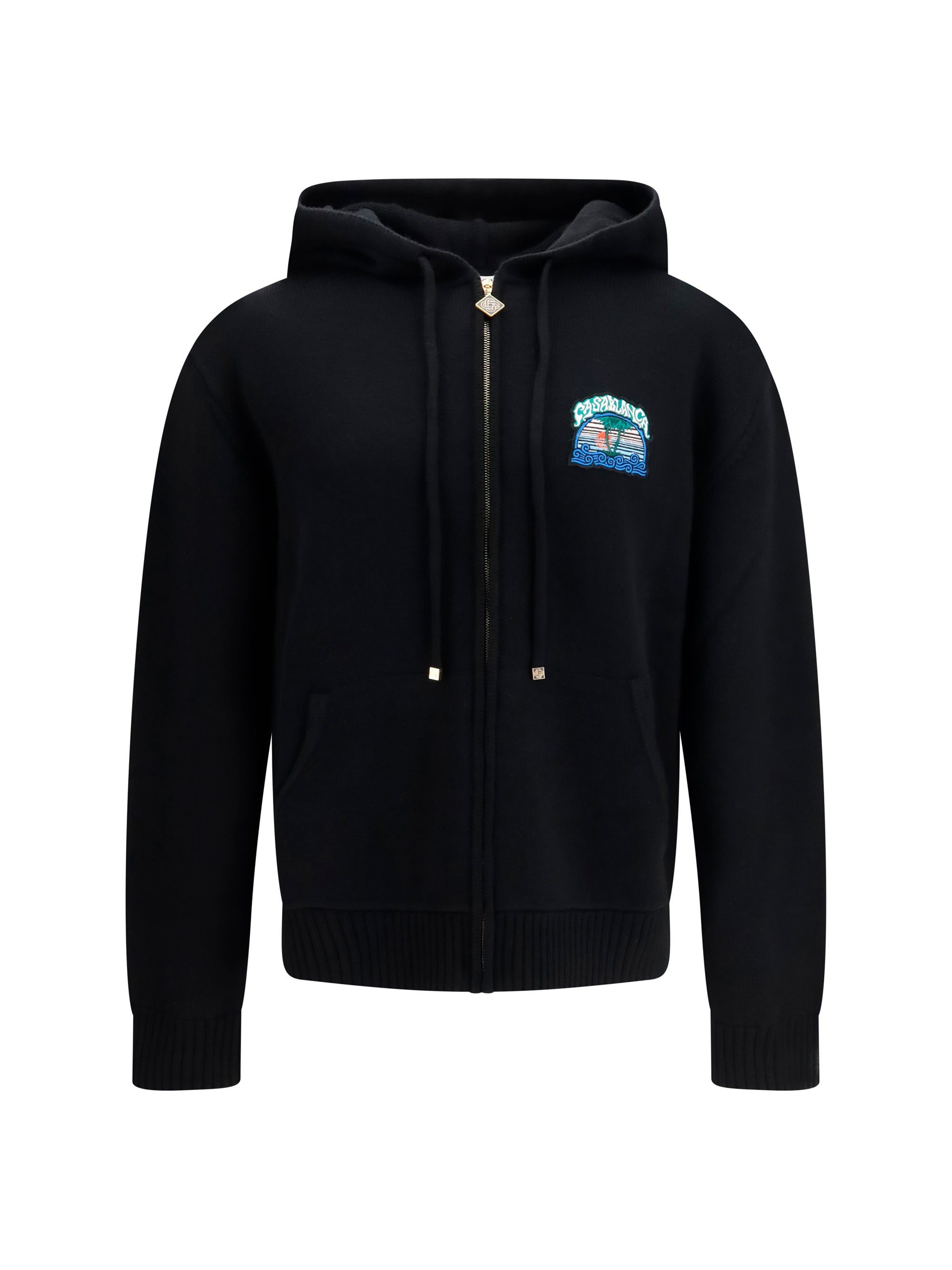 Merino Wool Hoodie — Black