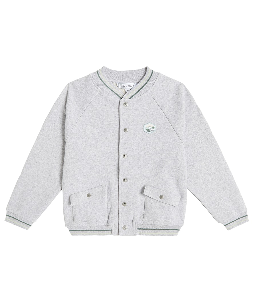 Tartine et Chocolat Teddy cotton fleece cardigan