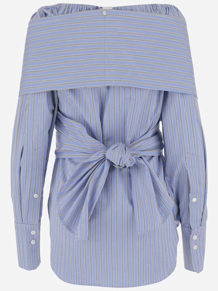 Crossbanded Bluse In Recycled Nylon