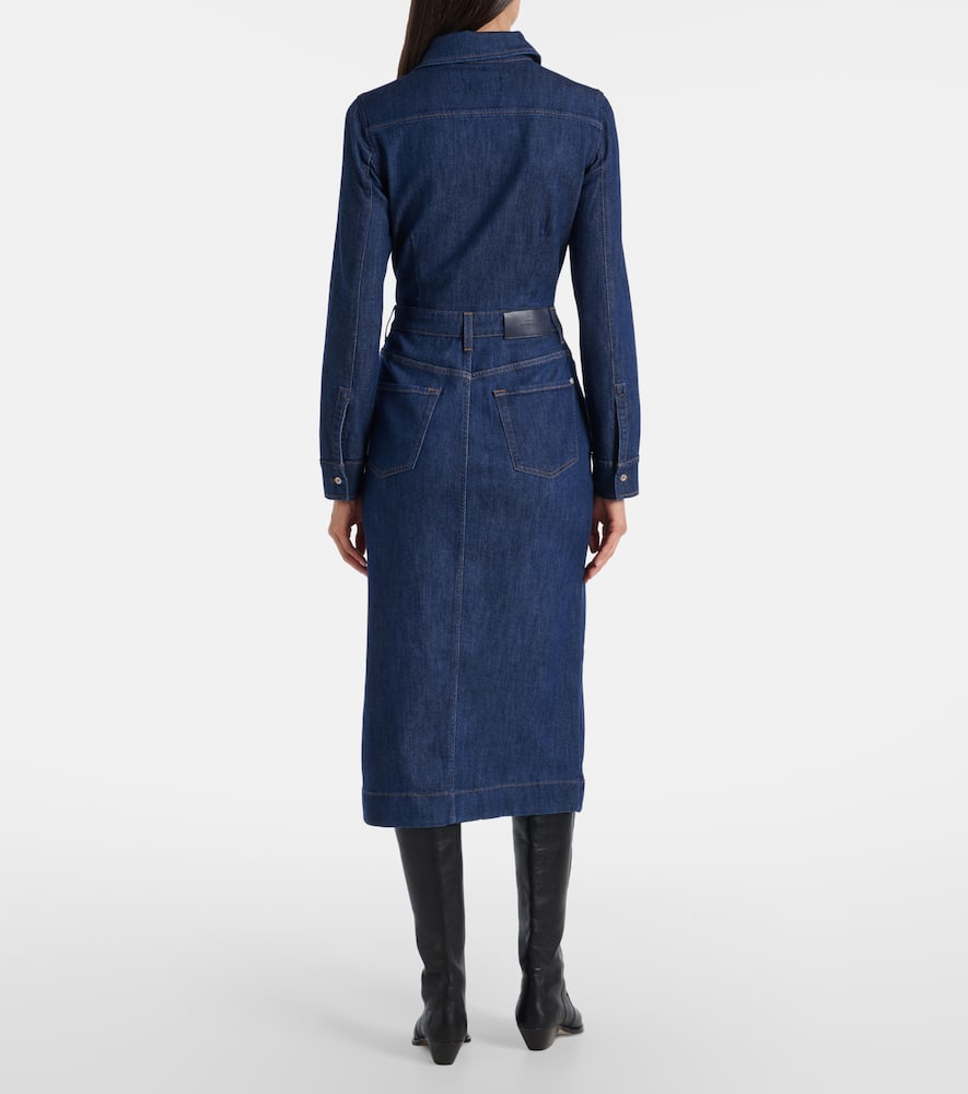 Denim shirt dress
