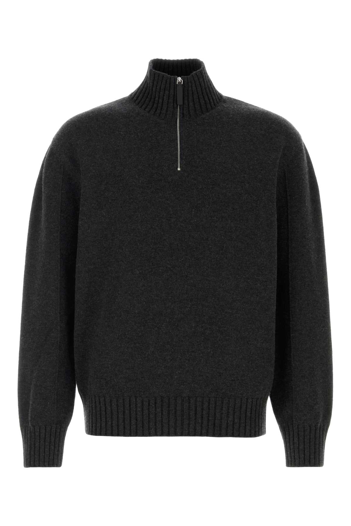 Cashmere Blend Sweater — Gray
