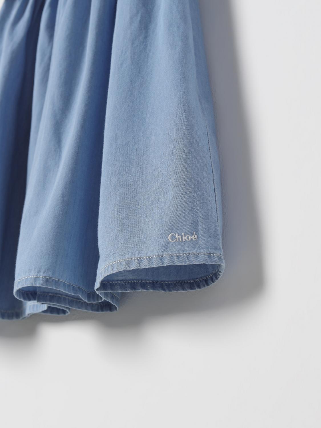Dress CHLOÉ Kids color Sky Blue