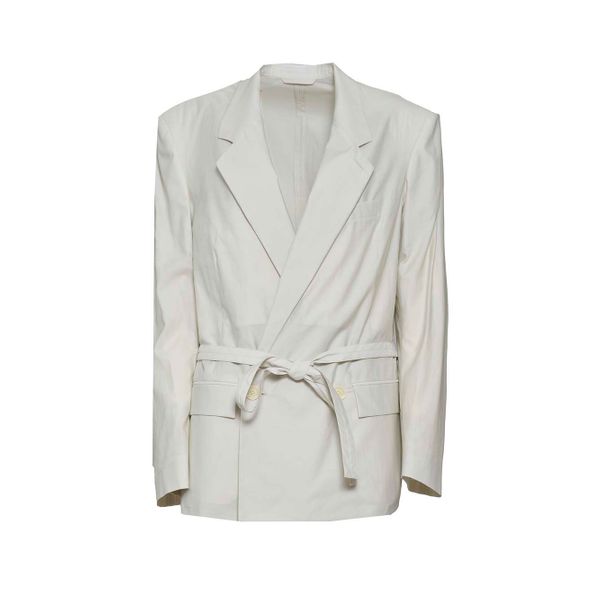 Lemaire Belted Double-Breasted Tailored Blazer