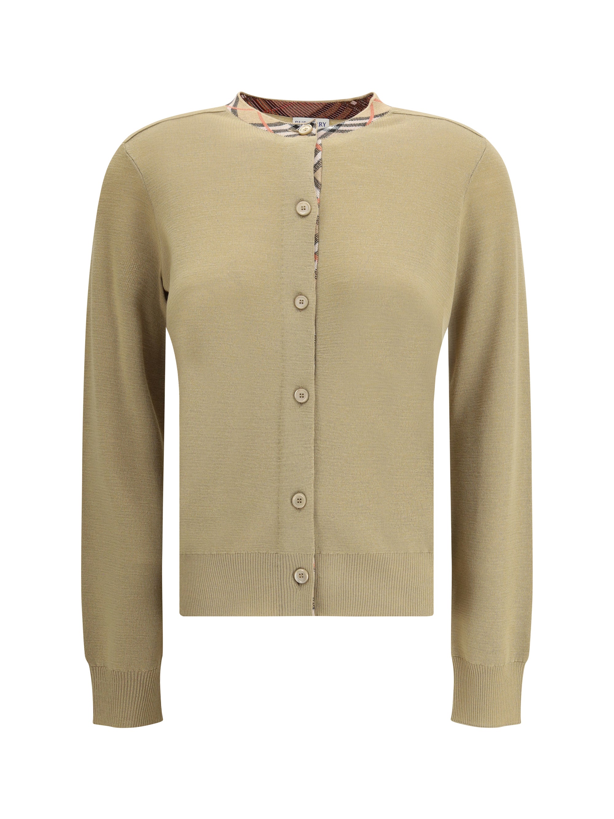 Wool Cardigan — Beige