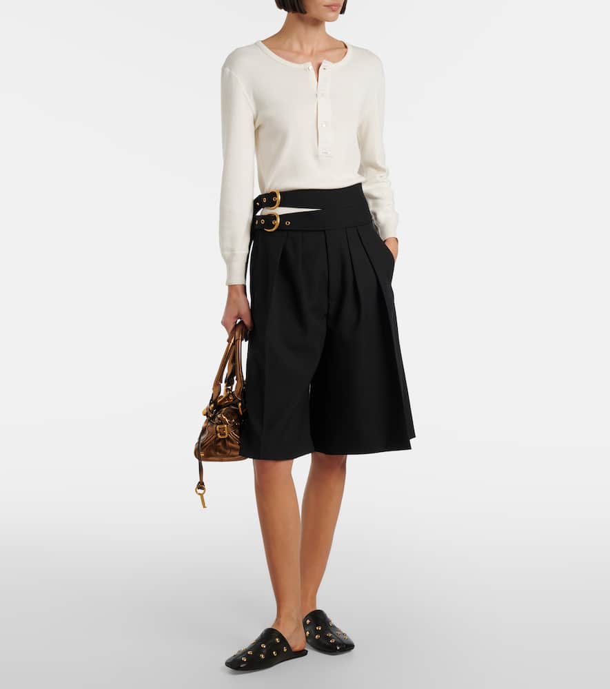 Chloé Virgin wool shorts