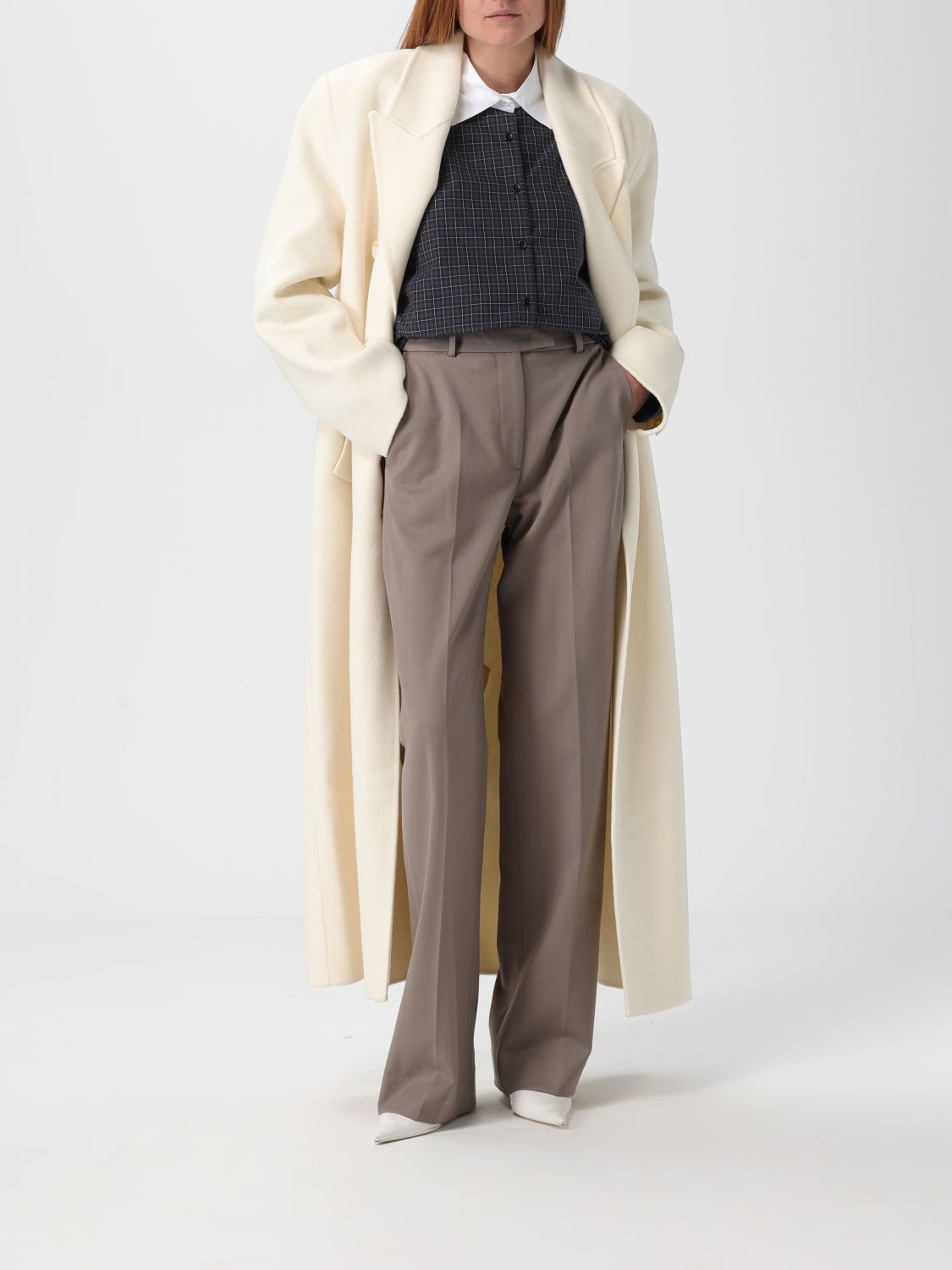 Pants Woman color Beige