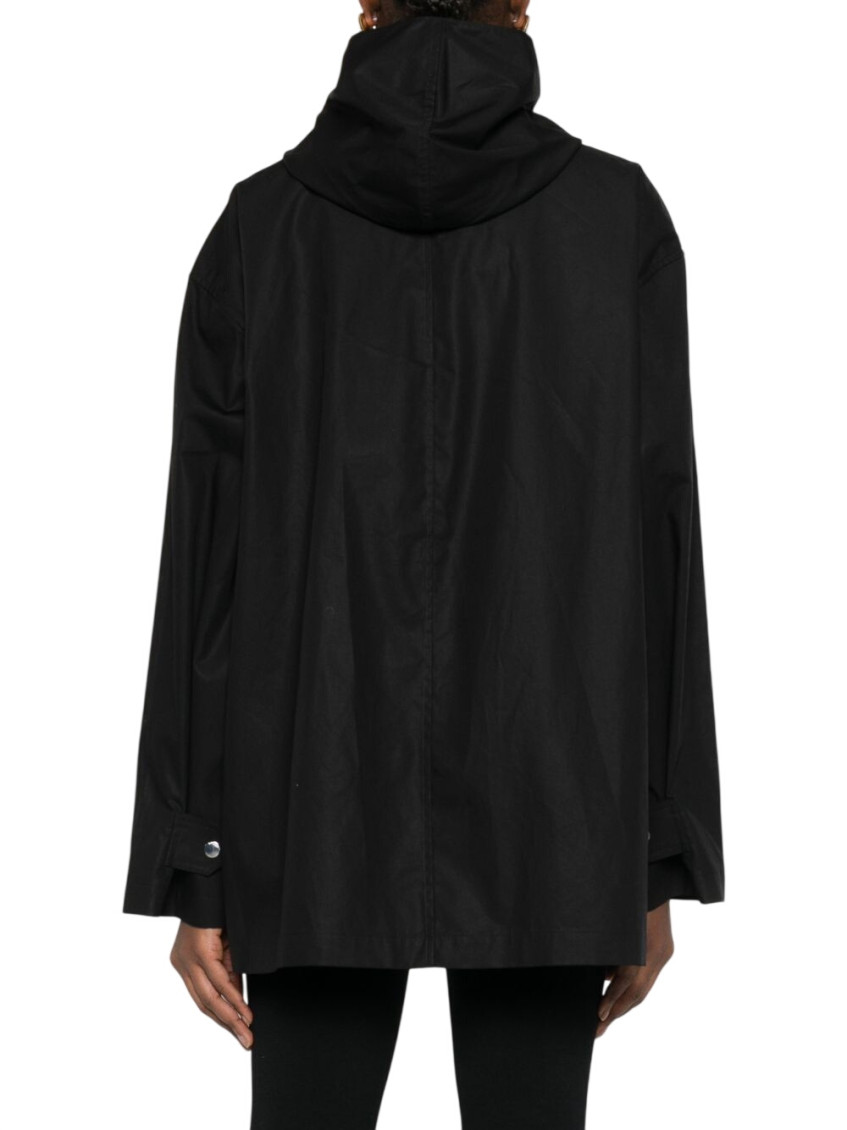 Cotton Scarfed Blouson Jacket