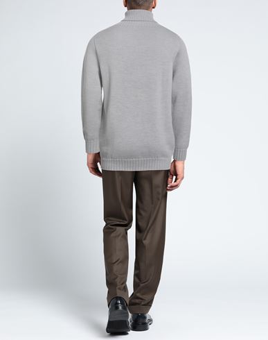 Man Turtleneck Light grey Size 44 Merino Wool