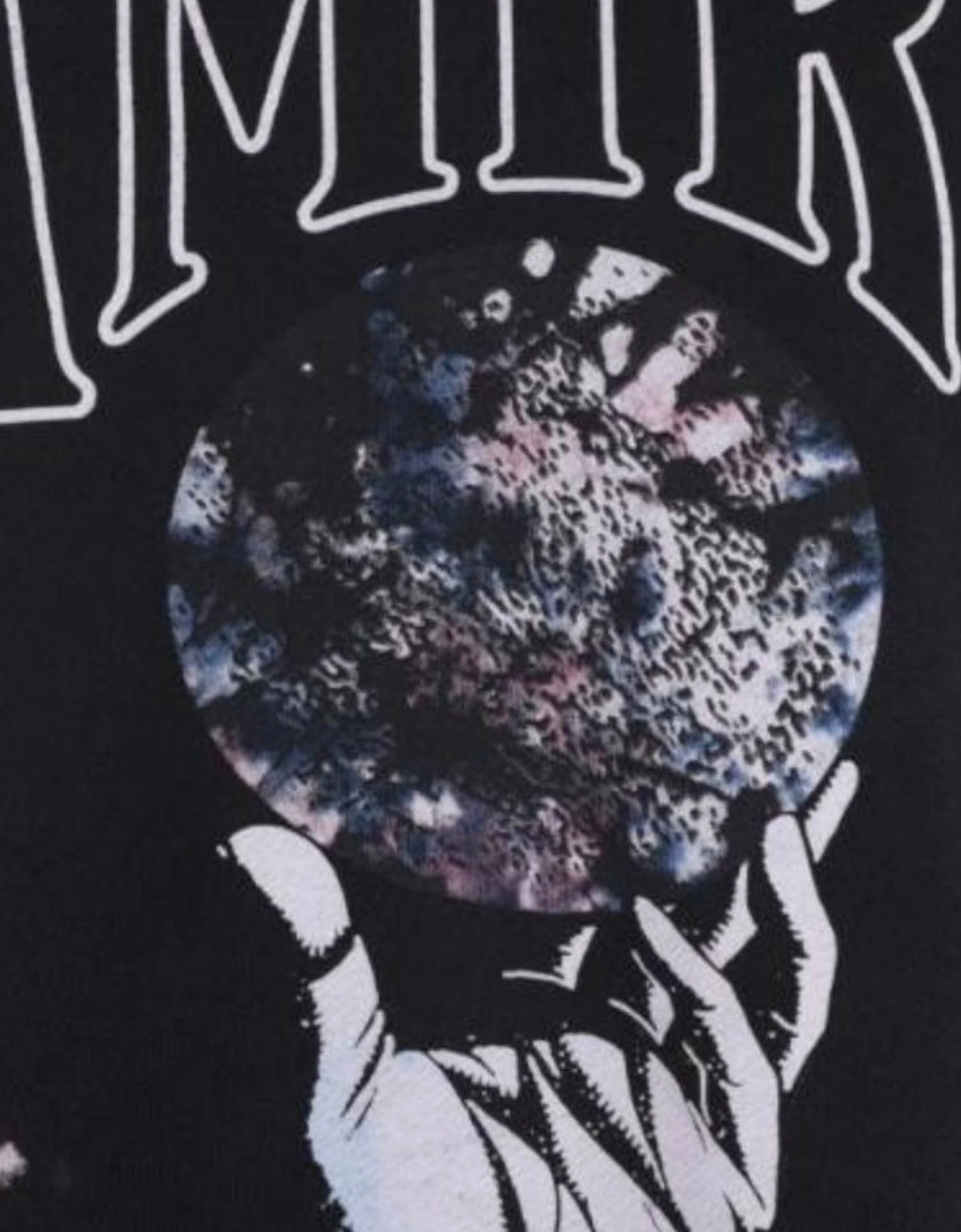 Men's Amiri Crystal Ball Tie-Dye Purple Sweatshirt - Size: 40/Regular