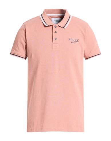 Man Polo shirt Antique rose Size L Cotton