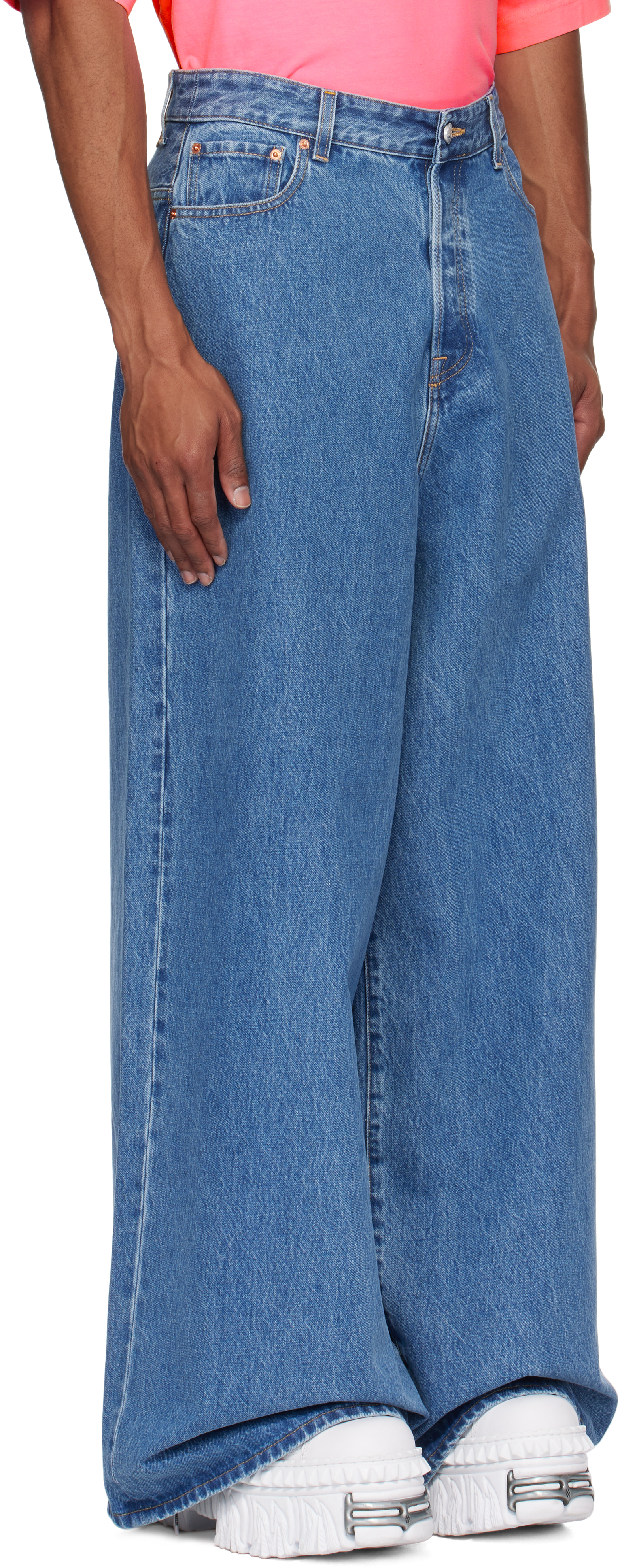VETEMENTS Blue Oversized Baggy Jeans