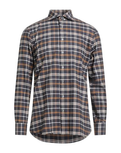 Man Shirt Charcoal Size 15 Cotton