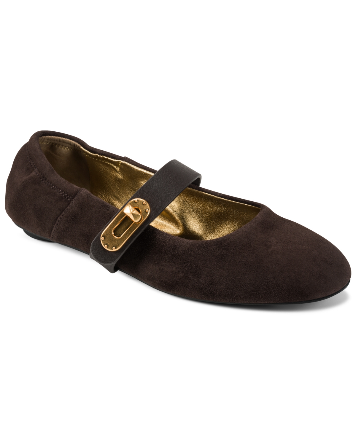 Women's Anselm Mary Jane Flat Shoes - Chocolate