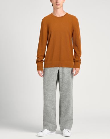 Man Sweater Camel Size 44 Virgin Wool
